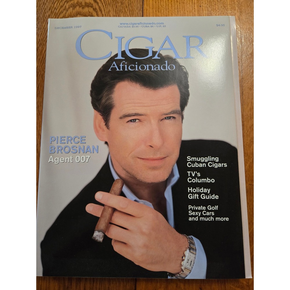 Cigar Aficionado December 1997 Pierce Brosnan Agent 007 James Bond Magazine